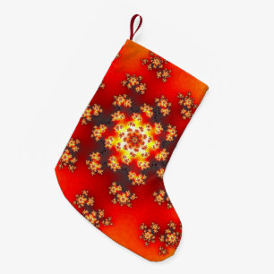 Petite Chaussette De Noël Fleur de cerisier arrosées de fleurs Noël