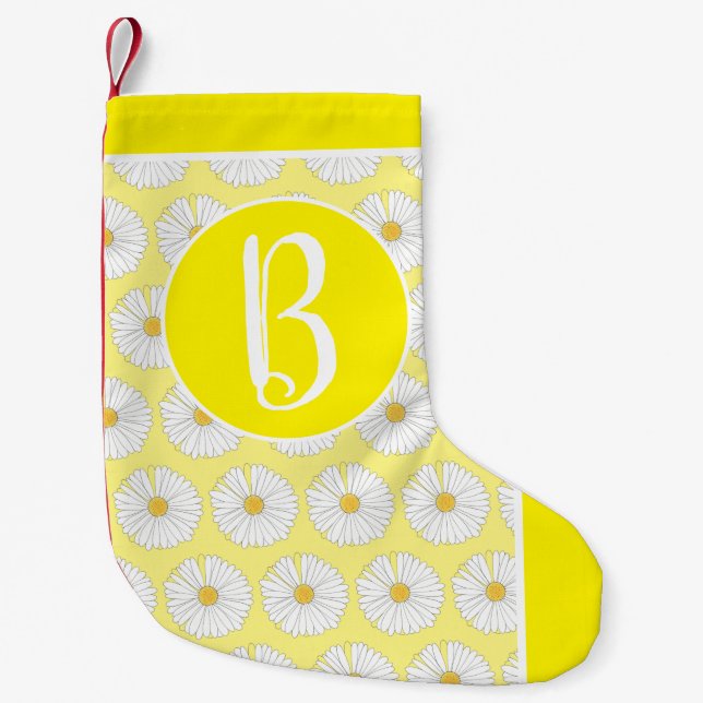 Petite Chaussette De Noël Fleur de marais Jardin Fête Florale Imprimer Faisc (Devant)