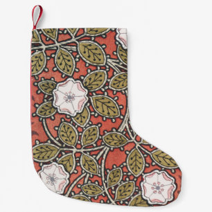 Petite Chaussette De Noël Fleur d'illustration Rose sauvage Vintage