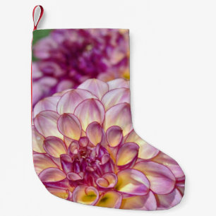 Petite Chaussette De Noël Fleur rose dahlia