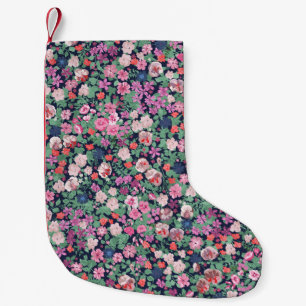 Petite Chaussette De Noël Fleurs de printemps : impression plante transparen