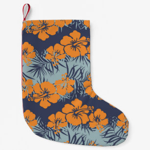 Petite Chaussette De Noël Fleurs d'Hibiscus : Papier peint Vintage
