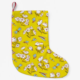 Petite Chaussette De Noël Fleurs d'insectes Papillons : Patte d'été sans joi