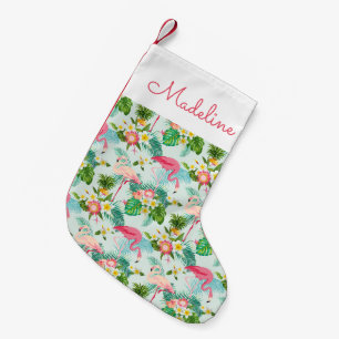 Petite Chaussette De Noël Fleurs Et Oiseaux Tropicaux Vintages Ajouter votr