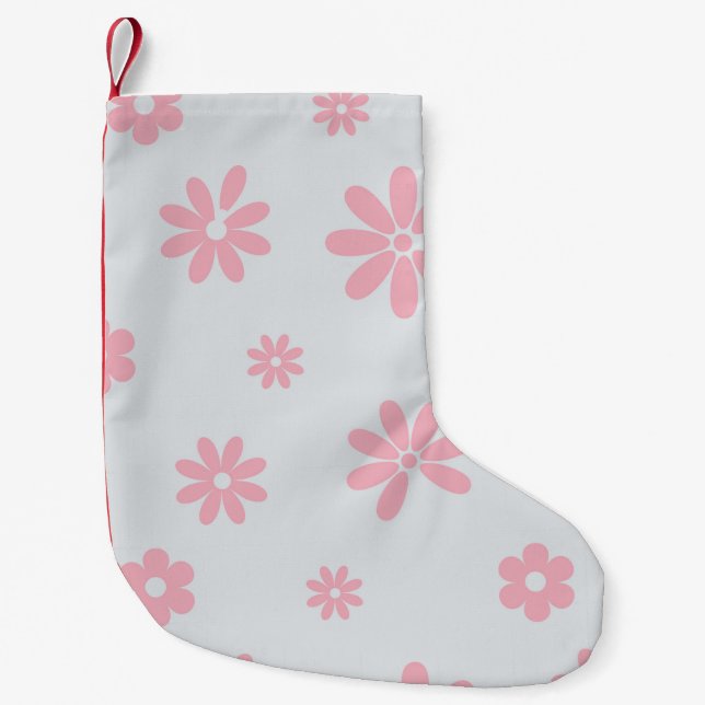 Petite Chaussette De Noël Fleurs et pétales 12 (Devant)