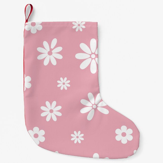 Petite Chaussette De Noël Fleurs et pétales 3 (Devant)