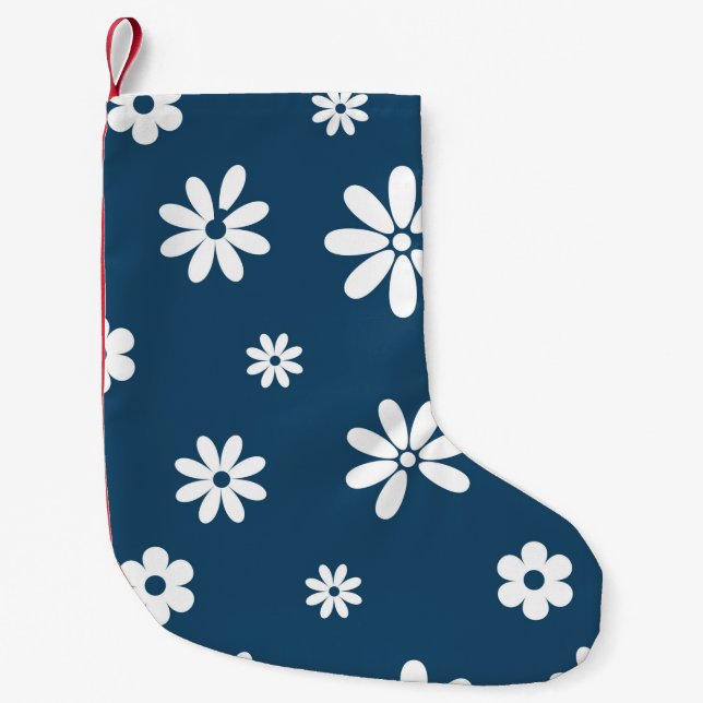 Petite Chaussette De Noël Fleurs et pétales 4 (Devant)