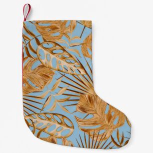 Petite Chaussette De Noël Fleurs Tropicales Vibrantes : Colorées Et Sans Cou