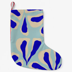 Petite Chaussette De Noël Floral Contemporain : Mode tendance sans couture.