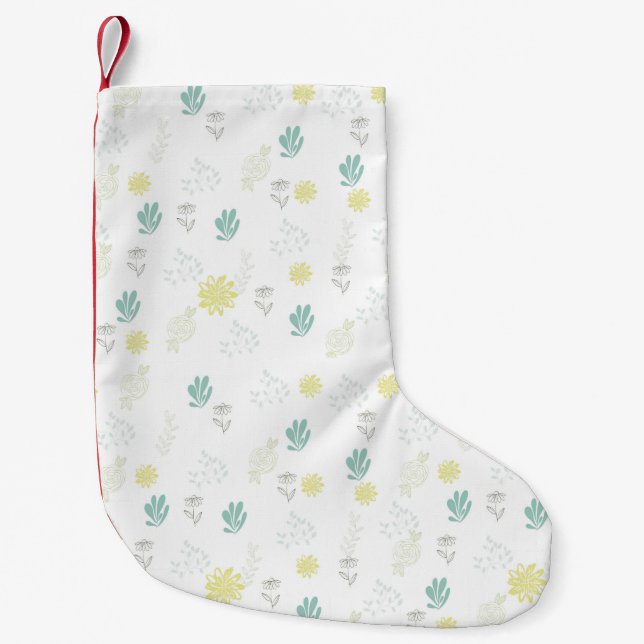 Petite Chaussette De Noël Flowers (Devant)