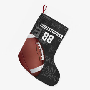 Petite Chaussette De Noël Football américain Personalized Chalkboard