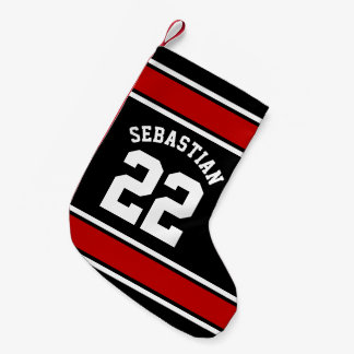 Petite Chaussette De Noël Football Jersey Novelty Nom personnalisé