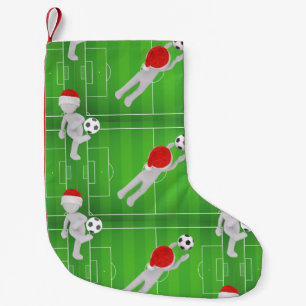 Petite Chaussette De Noël football père Noël stockage de noël