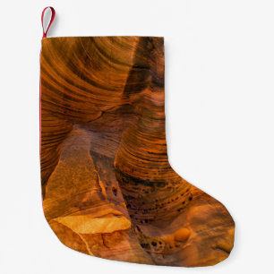 Petite Chaussette De Noël formation de roches Brown