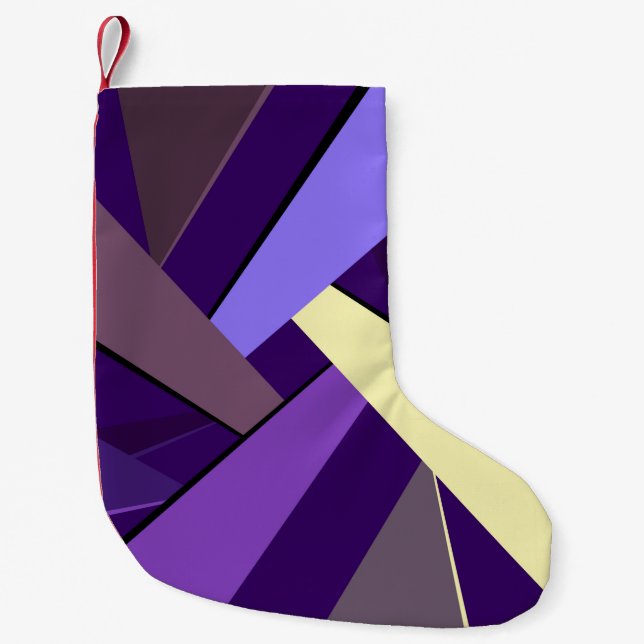 Petite Chaussette De Noël Forme géométrique Abstraite 5 (Devant)