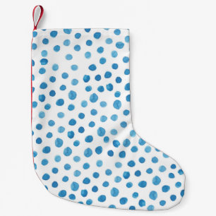 Petite Chaussette De Noël Formes géométriques contemporaines aquarelle.