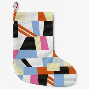 Petite Chaussette De Noël Formes géométriques créatives, conception motif de