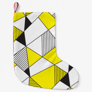 Petite Chaussette De Noël Formes géométriques : Motif minimaliste sans coutu