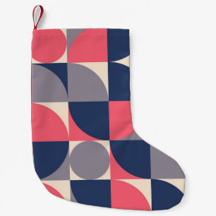 Petite Chaussette De Noël Formes modernes et motif géométrique transparent e