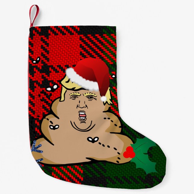 Petite Chaussette De Noël fosse de noël trump xmas stockage (Devant)