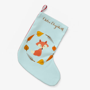 Petite Chaussette De Noël Fox doux d'automne