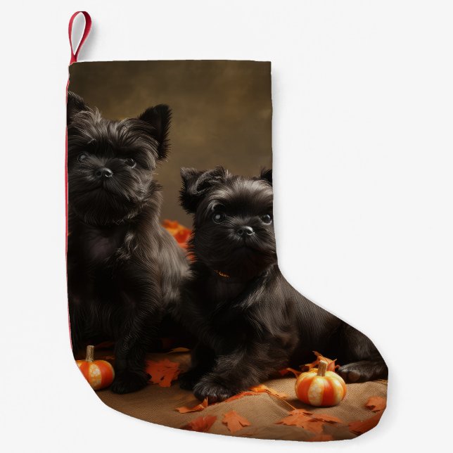 Petite Chaussette De Noël Français Chien Chien Chien Chien Chien Puppy Autom (Devant)
