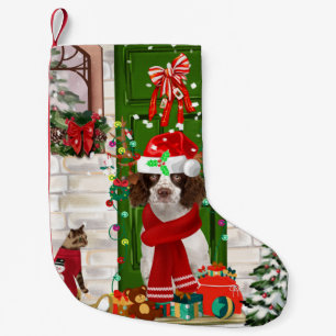Petite Chaussette De Noël Français Springer Spaniel Chien Noël
