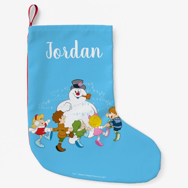 Petite Chaussette De Noël Frosty the Snowman™ | Frosty & Enfants Jouer (Devant)