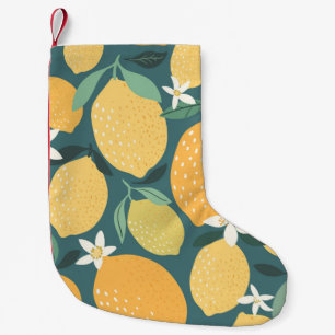Petite Chaussette De Noël Fruits de citron sans soudure motif
