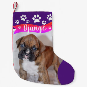 Petite Chaussette De Noël Fun Dog Christmas Stockings - Photo personnalisée