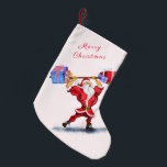 Petite Chaussette De Noël Funny Christmas Stocking Bodybuilder Santa Claus<br><div class="desc">Funny Christmas Stockings Bodybuilder Santa Claus with Gifts Cartoon Painting - Personnalisable - ou Choisissez / Ajouter Votre Unique Texte / Nom / Couleur - Faites Votre Special Christmas Stocking Gift - Redimensionnez et déplacez ou supprimez et ajoutez des éléments / du texte avec l'outil de personnalisation! Choisissez les polices...</div>