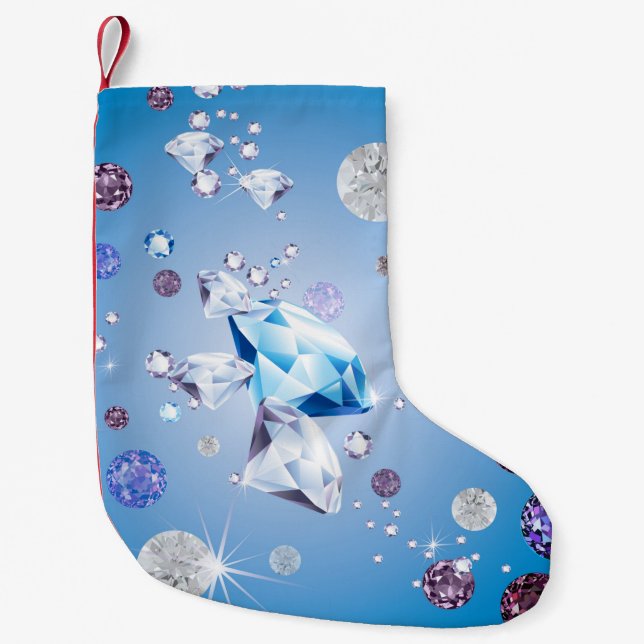 Petite Chaussette De Noël Galaxie de diamant 4 (Devant)