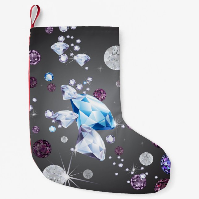 Petite Chaussette De Noël Galaxie de diamant 5 (Devant)