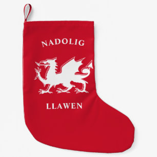 Petite Chaussette De Noël Gallois Joyeux Noël Simple Celtique Nadolig Llawen