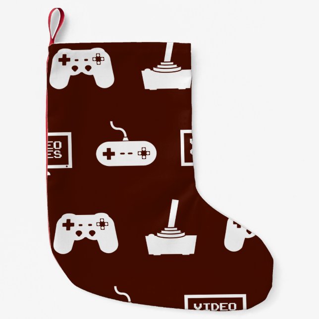 Petite Chaussette De Noël Gamer orienté de jeu vidéo de conception de jeu de (Devant)