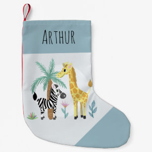 Petite Chaussette De Noël Garçons Cute & Fun Safari Animaux Jungle Kids