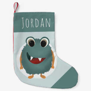 Petite Chaussette De Noël Garçons mignons et amusants Monstre bleu enfants
