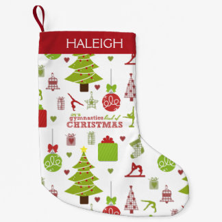 Petite Chaussette De Noël Genre de gymnastique de Noël avec le monogramme