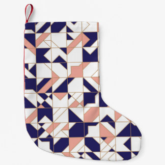 Petite Chaussette De Noël Géométrique complexe, vintage moderne, application