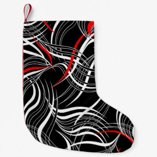 Petite Chaussette De Noël Géométrique minimaliste : Motif d'oeuvres d'art si