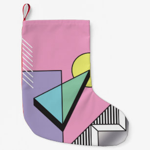 Petite Chaussette De Noël Géométrique postmoderne : composition Abstraite