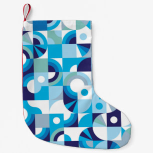 Petite Chaussette De Noël Géométrique Vibrante : Moderne sans couture