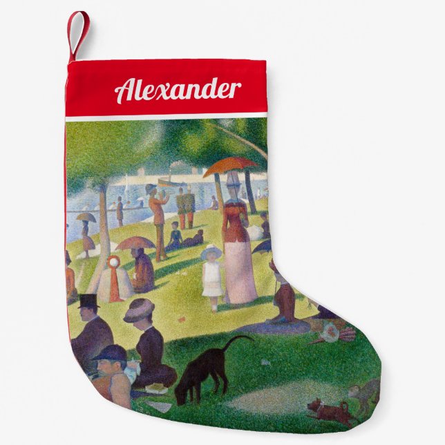 Petite Chaussette De Noël Georges Seurat - Un dimanche sur La Grande Jatte (Devant)