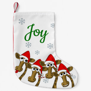Petite Chaussette De Noël Girafe de Noël