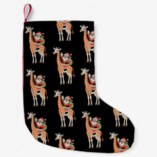 Petite Chaussette De Noël Girafe de Noël Famille Xmas Fête Saison de Fêtes