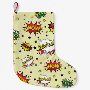 Petite Chaussette De Noël Girls Boys Patch Art Vintage