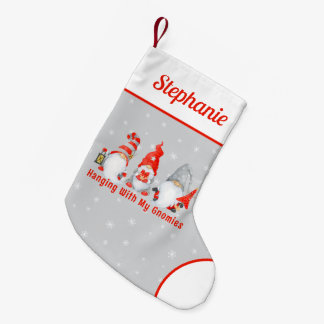 Petite Chaussette De Noël Gnomes de Noël mignons personnalisés