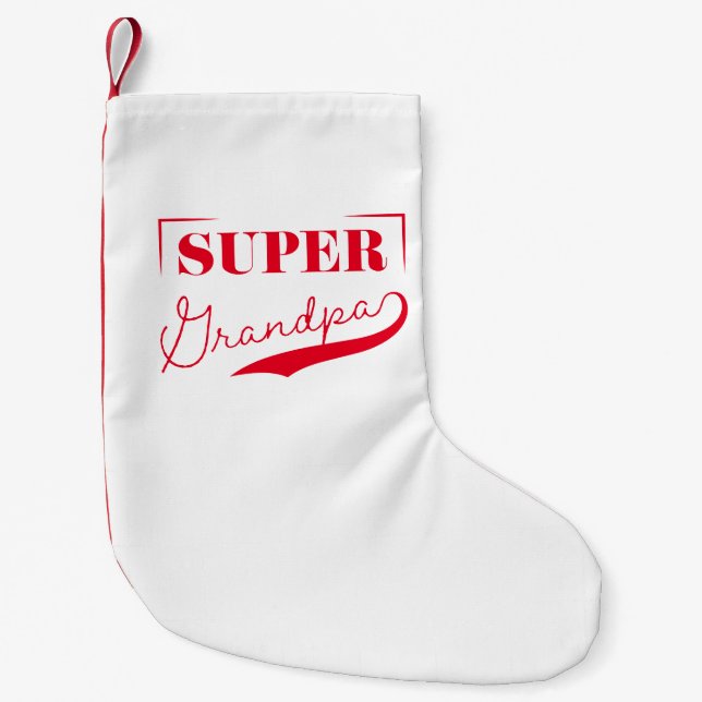 Petite Chaussette De Noël Grand-père (Devant)