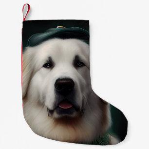 Petite Chaussette De Noël Grand Pyrenees en robe de la Saint-Patrick