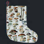 Petite Chaussette De Noël Graphique des champignons comestibles Vintages<br><div class="desc">Graphique des champignons comestibles Vintages</div>